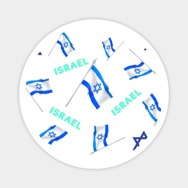 I love Israel Magnet by BestChooseArt